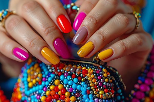 french nails with fashion